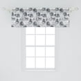 thumbnail image 2 of Ambesonne Horses Window Valance, Stallion Sketch Style, 54" X 18", Pale Grey White Grey, 2 of 3