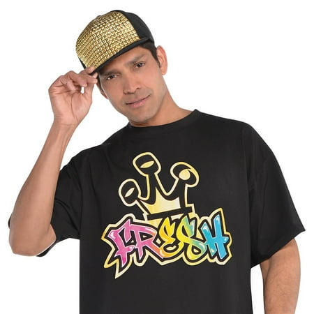 Hip Hop Bling Hat Adult Costume Accessory - Standard