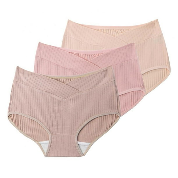 3Pack Vshaped Low Waist Women Maternity Panties Pregnancy Postpartum