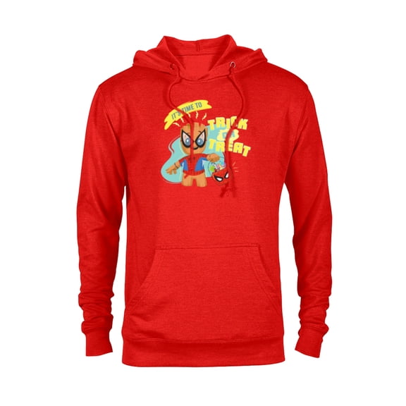Marvel Groot in Spider-Man Costume Trick or Treat Halloween - Pullover Hoodie for Adults - Customized-Red