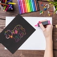 thumbnail image 4 of 10pcs Children Art Graffiti Oil Painting Stick Crayon Painting Colored Sandpaper for Painting (A4), 4 of 4