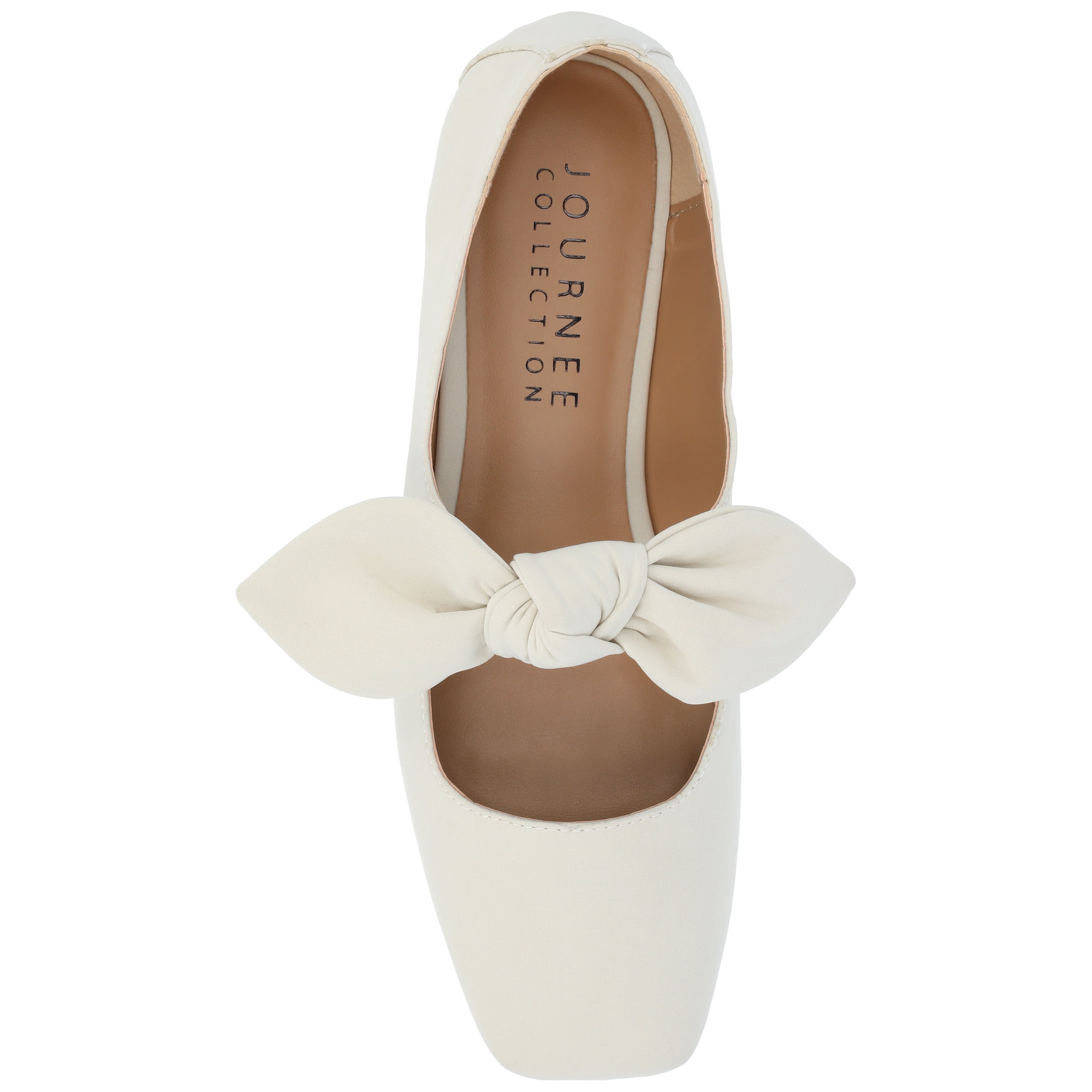 Journee Womens Seralinn Mary Jane Slip On Square Toe Dress Flats
