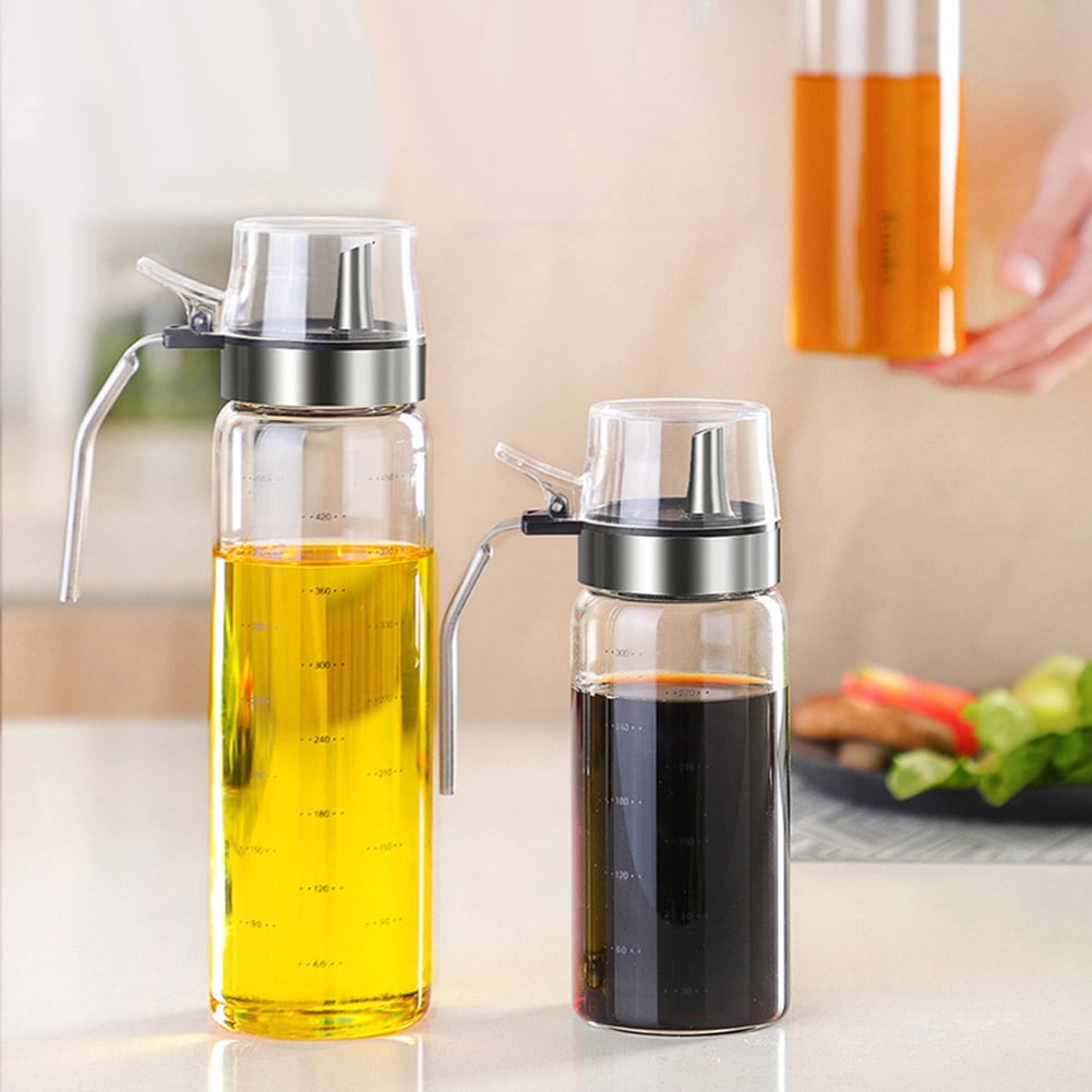 Details about   Glass Oil Vinegar Dispenser Pourer Vinegar Bottle Leak Proof Dressing Pot 300ml