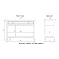 thumbnail image 4 of Alaterre Furniture Table Multimédia/console Style Cottage Bleu Finition Antique, 4 of 6