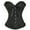 Black, variant on MISS MOLY Women's Lace Up Boned Plus Size Overbust Corset Bustier Bodyshaper Top
