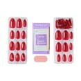 thumbnail image 6 of KISS imPRESS Holiday Press On Nails Almond, ‘The Cute List’, Red, Medium, 30 Count, 6 of 12