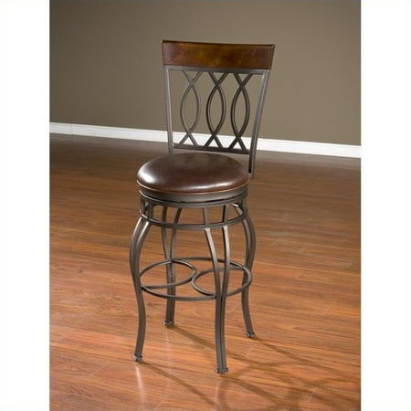 American Heritage Bella Bar Stool In Pepper 34 Inch