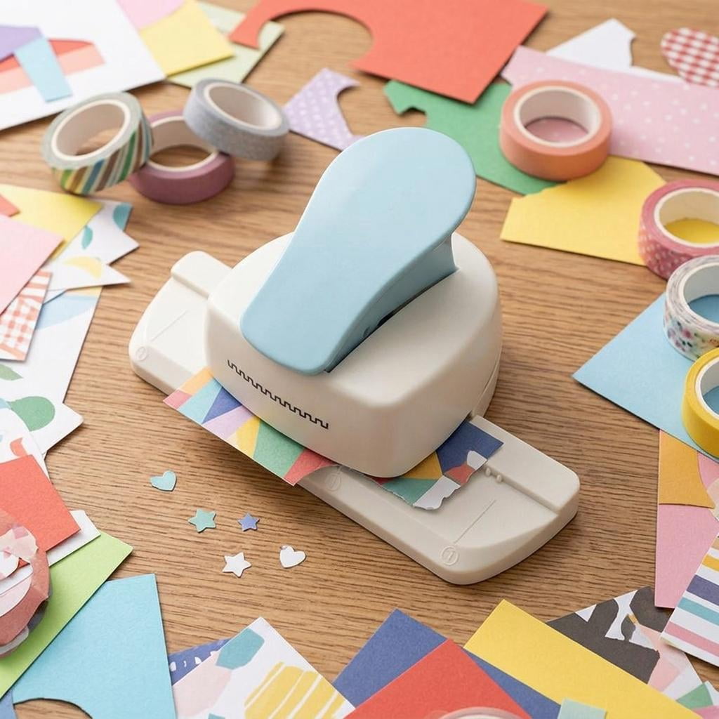 HOMYL Border Paper Decorative Border Lightweight Card Puncher Embossing Paper Punches Blue