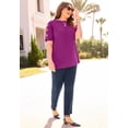 thumbnail image 2 of Catherines Women's Plus Size Suprema Crisscross Elbow Sleeve Tee, 2 of 4