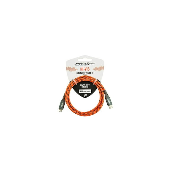 MOBILESPEC R MBSHV0425 HIVIS 4 Pieds LIGHTNING R vers USB-C TM CAB