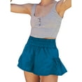 thumbnail image 1 of Liacowi Shorts for Women Juniors Plus Size Ruffles High Waist Wide Leg Shorts with Pockets Exercise Gym Workout Yoga Loose Shorts Teen Girl Casual Summer Tennis Shorts, 1 of 8