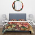 thumbnail image 3 of Designart "Poinsettias Red Blossoming II" Floral Poinsettia Bedding Covert Set - Poinsettia Red Floral Bed Set With 2 Shams, 3 of 6