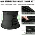 thumbnail image 3 of QRIC Mens Workout Waist Trainer Shapewear Neoprene Corset Sauna Sweat Trimmer Cincher Slimming Double Straps Belt, 3 of 6