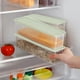 thumbnail image 5 of Fiudx Recipiente para Fideos, Contenedor Hermético para Almacenar Alimentos, Organizador de Cocina de Plástico Transparente, Control de Humedad para Mantener La Frescura, Uso Versátil para Huevos y P, 5 of 6