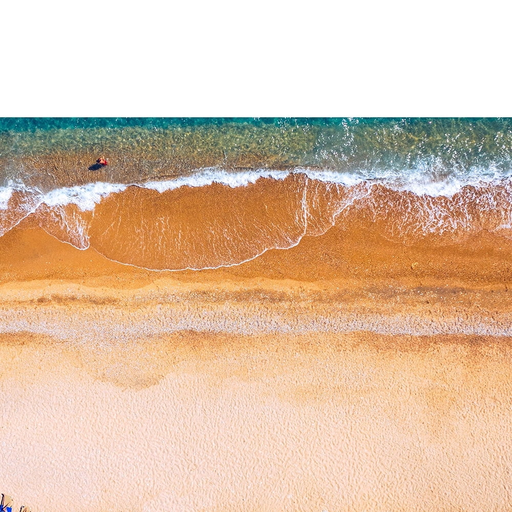 Beachside Umbrellas Overshoot-14"x14" Canvas Artwork - Multi-Color 20 x 30
