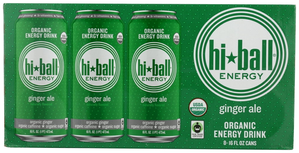 Hi Ball Energy Drink Ginger Ale, 8/16 Fl Oz