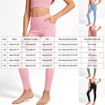thumbnail image 4 of Duqingm Girls Leggings with Pockets Athletic High Waisted Kids Workout Active Dance Running Yoga Pants (Pink,7-8 Years), 4 of 6