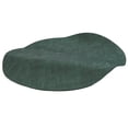 thumbnail image 2 of Round PU Leather Placemats Place Mats Waterproof Kitchen Table Coffee Coasters Green, 2 of 9