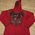 thumbnail image 1 of Y2k-sudaderas con cremallera y estampado de calavera para hombre, moda gótica Vintage, abrigos de manga larga de Hip Hop, sudadera holgada con capucha, Otoño Invierno, 1 of 4