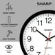 thumbnail image 5 of Reloj de pared Sharp Black de 30 cm, silencioso, no hace tictac, de cuarzo, 5 of 7