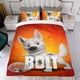 thumbnail image 4 of Perro Bolt Conjunto de sábanas temático, trío de piezas, cómodo y amigable con la piel, diseño único, regalo de decoración para el hogar para familiares, amigos y fans, 90 cm * 190 cm, 4 of 6