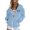 Light Blue, variant on Women's Zip Up Hooded Jacket with Front Pockets Long Sleeve Outdoor Casual Wear for Everyday Winter Comfort and Style