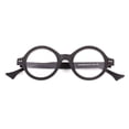 thumbnail image 4 of Agstum Vintage Round Optical Handmade Glasses Wood Frame Clear Lens, 4 of 4