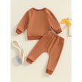 thumbnail image 5 of FEORJGP Little Boys 2PCS Casual Outfit Sets 0 6M 12M 18M 2T 3T Toddler Baby Long Sleeve Sweatshirts O Neck Pullovers Bear Print Tops Sweatpants Pants te Comfy Daily Clothes for Spring Autumn, 5 of 9