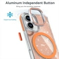 thumbnail image 3 of CCSmall for Apple iPhone 16 Plus Case Clear Bling with Camera Lens Ring Stand, [Crystal Anti-Yellowing] Compatible with MagSafe Girls Women Cute Sparkle Case Cover for iPhone 16 Plus XCS Clear, 3 of 7