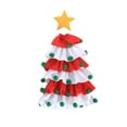 thumbnail image 1 of Cateissary Cubierta de botella de vino de árbol de Navidad Universal Ball Top Star manga de comedor cerveza de Navidad botella de vino ropa Kits de decoración para fiestas Rojo, 1 of 6