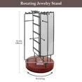 thumbnail image 4 of Soporte para Joyas, Estante Organizador con 28 Ganchos para Collares Pendientes Pulseras -Negro, 4 of 8