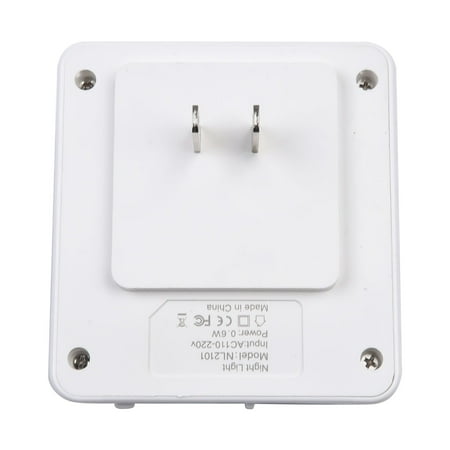

Splihome 1Pc Led Motion Sensor Night Light For Stair Hallway Bathroom - Plug-in White and Warm light