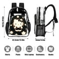 thumbnail image 3 of Hello Kitty Stylish Mesh & Transparent Clear Backpack – Trendy, Durable & Lightweight for School, Work Or Travel, 3 of 7