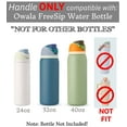 thumbnail image 5 of One MissionX Bottle Handle for Owala FreeSip 24oz 32oz 40oz – Strong Plastic Water Bottle Holder, Durable Easy Carry Accessory for Running, Jogging, Gym, Hiking, and Drinking While Driving & More, 5 of 9