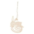 thumbnail image 3 of Siruishop 5x6 Pieces Blank Easter Bunny Rabbit Tree Pendents Party Hanging Wooden Tags 5 Pcs, 3 of 8