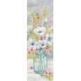 thumbnail image 2 of Coulter, Cynthia 7x14 Gold Ornate Wood Framed with Double Matting Museum Art Print Titled - Farmhouse Bouquet vertical I, 2 of 4