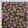 thumbnail image 3 of Soimoi Chinese Floral Print, Velvet Fabric, Decor Sewing Fabric by The Yard 54 Inch Wide,Decorative Fabric for Upholstery and Home Accents, Purple, 3 of 5