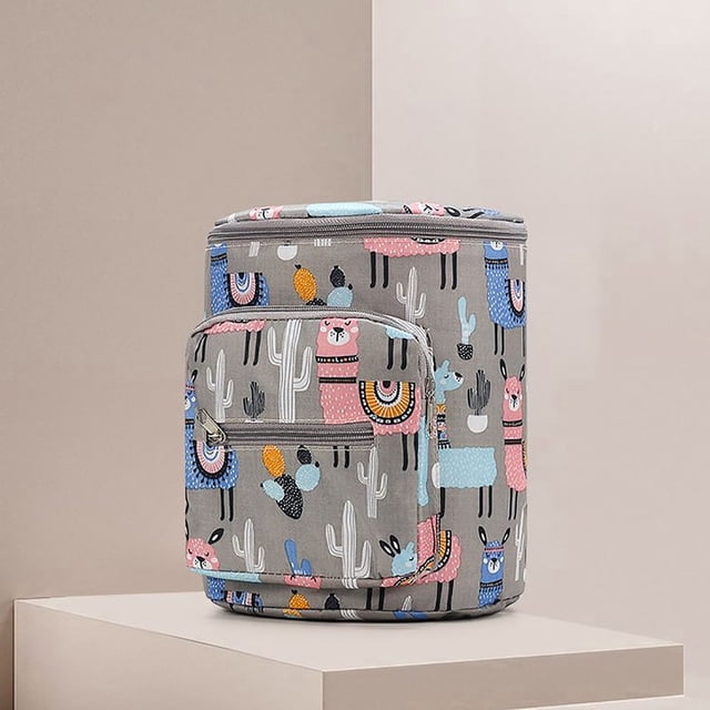 Fiudx Bolsa para Cochecito, Gran Capacidad de Almacenamiento Colgante, Diseño Ligero, Múltiples Bolsillos con Cremallera, Organizador de Viaje Fácil, Almacenamiento de Artículos Esenciales para Bebé,
