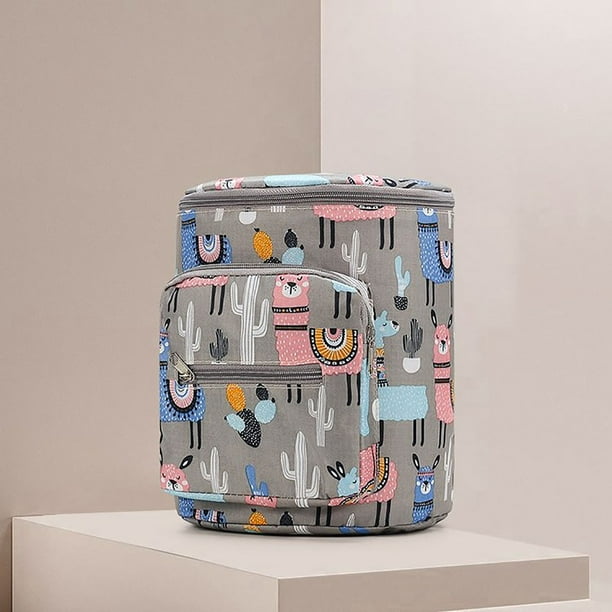 Xihbxyly Bolsa para Cochecito, Gran Capacidad de Almacenamiento Colgante, Diseño Ligero, Múltiples Bolsillos con Cremallera, Organizador de Viaje Fácil, Almacenamiento de Artículos Esenciales para Be