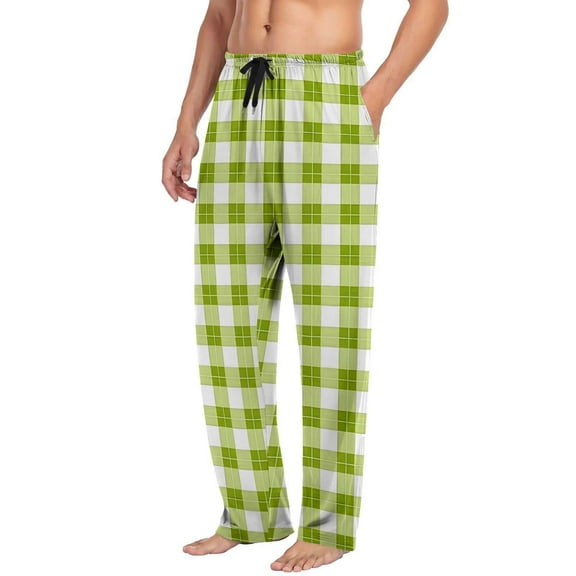 Chbgutlmr Pajamas Pants for Women Drawstring Elastic Waisted Loose Comfy Sleepwear Plaid Lounge Pants