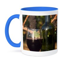3dRose, Pinot Noir wine, Sherwood area, Oregon - US38 JMI0804 - Janis Miglavs, 15oz Two-Tone Blue Mug
