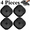 4 Pcs Black, variant on 4 Pcs Drain Hair Stopper Covers, Bathtub Shower Drain Protectors with Suction Cups, Water Trap Sink Cover for Home Bathroom Kitchen, Gray