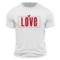 thumbnail image 5 of COSFO Crewneck Mens T-Shirts Funny Short Sleeve Valentine's Day Cotton Tops Loose Fit Pullover Vacation Graphic Tees, 5 of 5