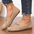 thumbnail image 2 of Mostsola Classic Penny Loafers for Women Fashion Chain Driving Flats Shoes Moccasins Women Shoes, 2 of 8