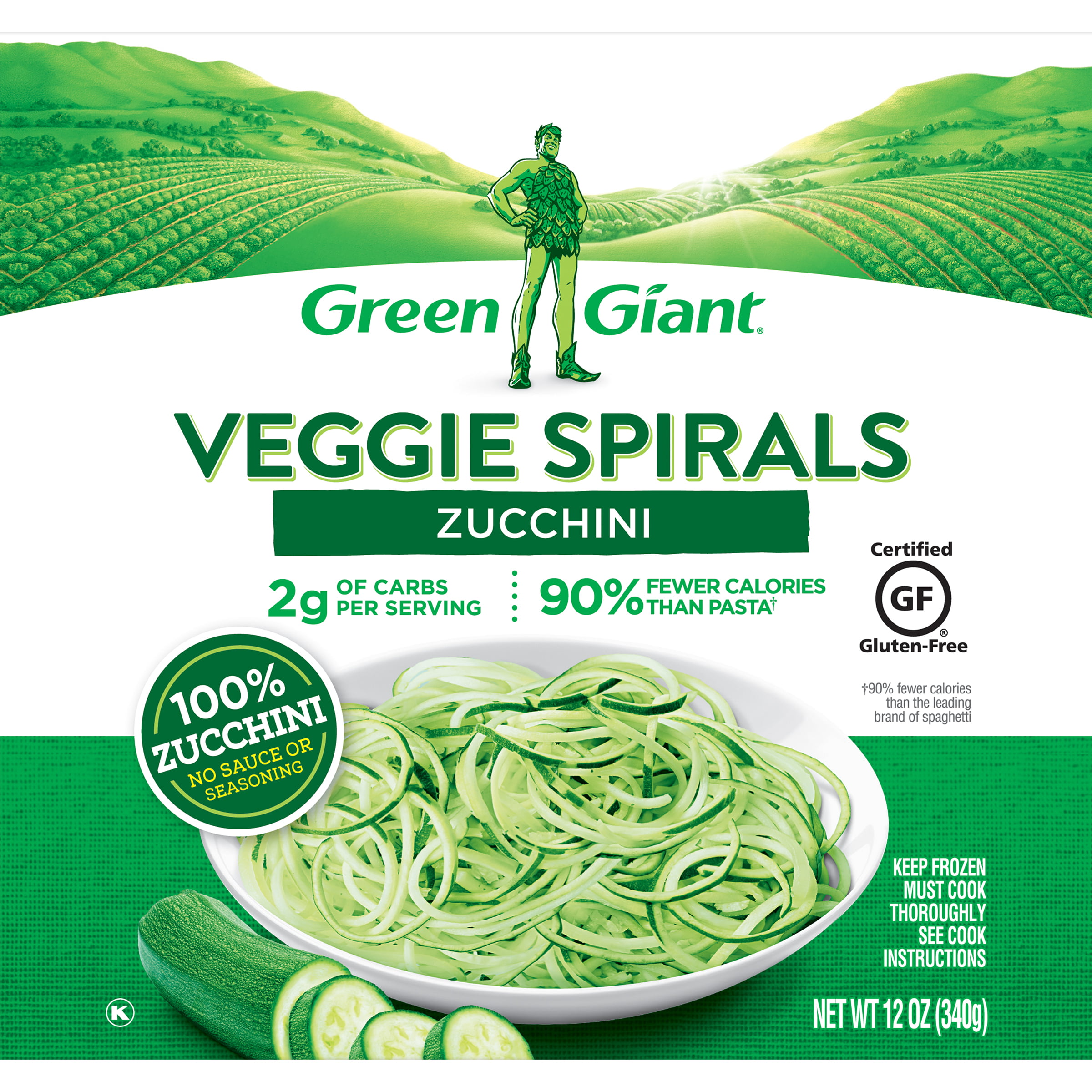 Green Giant Veggie Spirals Zucchini, 12 oz (Frozen)