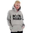 thumbnail image 4 of Book Club Nerd Nerdy Geeky Hipster Hoodie Sweatshirt Women Brisco Brands S, 4 of 6