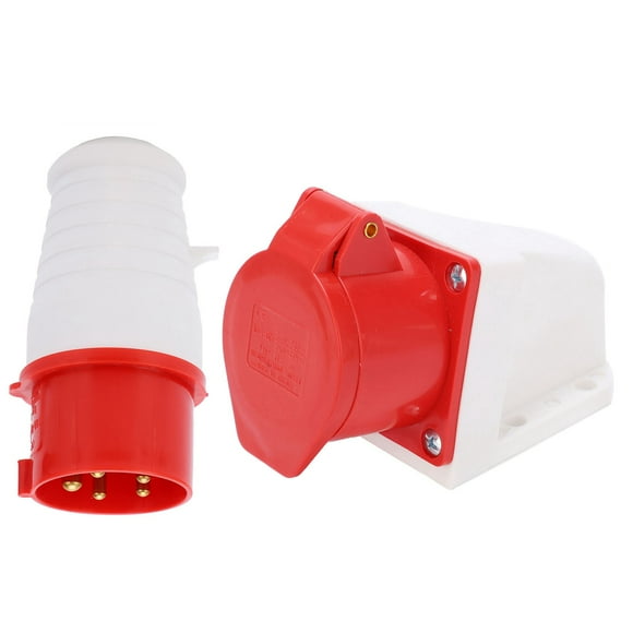 Enchufe Trifásico ANGGREK 2 Enchufes Impermeables 16A Montaje en Pared