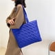thumbnail image 4 of Bolsa de mano informal para mujer de compras acolchado de algodón acolchado monedero femenino sólido JShteea Para Estrenar, 4 of 9