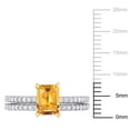 thumbnail image 2 of Everly Women's Citrine 14k White Gold Bridal Set, 2 of 8