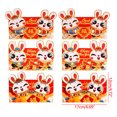 thumbnail image 3 of 3 Pcs Sac Rouge Année 2023 Yrmaups Enveloppes Rouges Année du Lapin, Paquets d'Argent Chanceux pour Festival Lunaire, Porte-Argent Cadeau de Mariage, Sacs Rouges Célébration Festive, Lot de 6, 3 of 4
